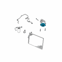 OEM 2005 Jeep Liberty Clutch-A/C Compressor Diagram - 5083076AA