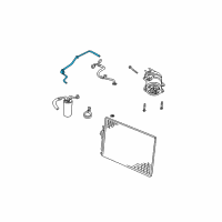 OEM Jeep Liberty Line-A/C Liquid Diagram - 55037809AH