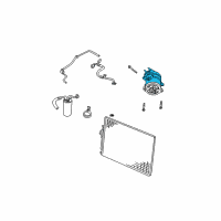 OEM Jeep Liberty COMPRES0R-Air Conditioning Diagram - 55037466AE
