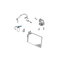 OEM 2003 Jeep Liberty Line-A/C Suction Diagram - 5072160AA