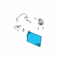 OEM Jeep Liberty CONDENSER-Air Conditioning Diagram - 5183560AC