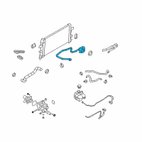 OEM Saturn Upper Hose Diagram - 13118272