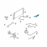 OEM Saturn Bracket, Radiator Upper Diagram - 13162131