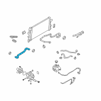 OEM 2008 Saturn Astra Lower Hose Diagram - 13118271