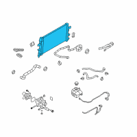 OEM 2009 Saturn Astra Radiator Diagram - 13145211