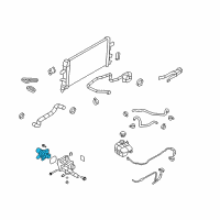 OEM 2008 Saturn Astra Thermostat Diagram - 24435102