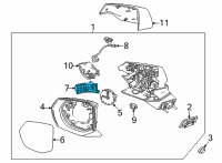 OEM Cadillac Escalade Turn Signal Diagram - 84642800