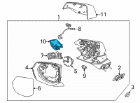 OEM 2022 Chevrolet Tahoe Lower Cover Diagram - 84642906