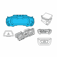 OEM BMW X5 Instrument Cluster, High Diagram - 62-10-9-432-603