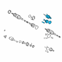 OEM Toyota Corolla Outer Boot Diagram - 04438-20136