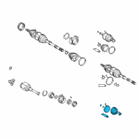 OEM 1999 Toyota Celica Inner Boot Diagram - 04438-42201