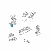 OEM 2003 Nissan Maxima Hinge Assy-Console Diagram - 96923-3Y10A
