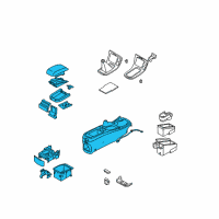OEM 2003 Nissan Maxima Console Base Diagram - 96915-3Y10D