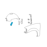 OEM 2005 Ford Expedition Fender Liner Shield Diagram - 2L1Z-16102-BA