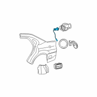 Genuine Ford Lock Release Cable diagram