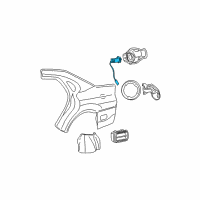 OEM Mercury Sable Lock Release Cable Diagram - F2DZ5428610A