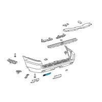 OEM Lexus GX470 Reflector Assembly, Reflex Diagram - 81920-08010