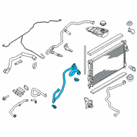 OEM 2016 Ford Transit Connect Upper Hose Diagram - DV6Z-8286-A