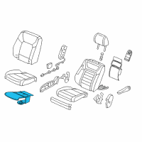 OEM Honda Passport Tci, R. FR. Seat Cushion Diagram - 81218-TG7-A51