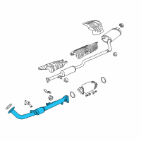 OEM 2013 Honda Accord Pipe A, Exhaust Diagram - 18210-T2F-A21