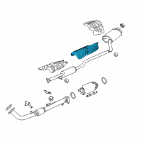 OEM 2017 Honda Accord Plate B, FR. Floor Heat Baffle Diagram - 74602-T3L-A00