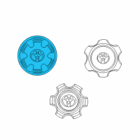 OEM 1998 Toyota 4Runner Center Cap Diagram - 42603-35610