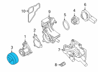 OEM 2020 Nissan Versa Pulley-Fan & Water Pump Diagram - 21051-5RB0A