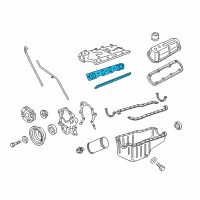 OEM 1996 Ford E-150 Econoline Manifold Gasket Diagram - F2AZ-9433-B