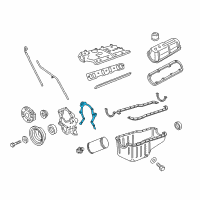 OEM 1993 Ford F-350 Front Cover Gasket Diagram - F3TZ-6020-A