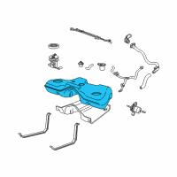 OEM Ford Freestyle Fuel Tank Diagram - 5F9Z-9002-AA