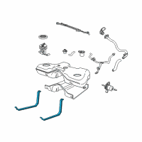 OEM 2007 Ford Freestyle Support Strap Diagram - 6F9Z-9092-A