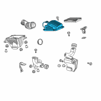 OEM 2009 Honda Odyssey Cover, Air Cleaner Diagram - 17211-RGL-A10