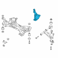 OEM Hyundai Tucson Knuckle-Front Axle, LH Diagram - 51715-2S500