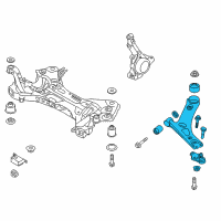 OEM 2015 Hyundai Tucson Arm Complete-Front Lower, LH Diagram - 54500-2S600