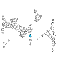 OEM 2015 Hyundai Tucson Bushing-Crossmember Mounting Diagram - 62486-2S600