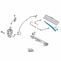 OEM Toyota Camry Wiper Arm Diagram - 85211-33440