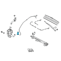 OEM Toyota Camry Washer Pump Diagram - 85330-04011