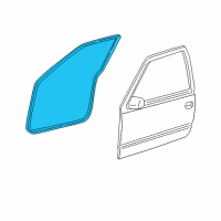 OEM Chevrolet Silverado 2500 Weatherstrip On Body Diagram - 15244250