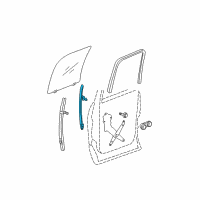 OEM 2003 Dodge Ram 3500 Channel-Rear Door Front Diagram - 55276112AD