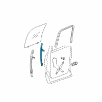 OEM 2004 Dodge Ram 1500 Channel-Rear Door Front Diagram - 55276112AD