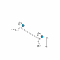 OEM 2009 Hyundai Accent Bush-Stabilizer Bar Diagram - 54812-1G100