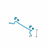 OEM Hyundai Accent Bar Assembly-Front Stabilizer Diagram - 54801-1G000