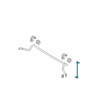 OEM 2006 Hyundai Accent Link Assembly-Front Stabilizer, RH Diagram - 54840-1G500