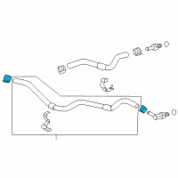 OEM 2016 Lexus ES350 Clip, Hose Diagram - 90466-16004