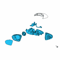 OEM 2019 Buick Regal Sportback Mirror Assembly Diagram - 39075359