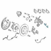 OEM 2018 Honda Accord Housing Clip Diagram - 43005-TV0-E01