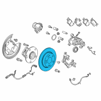 OEM 2018 Honda Civic Disk, Rear Brake 9T Diagram - 42510-TBA-A00