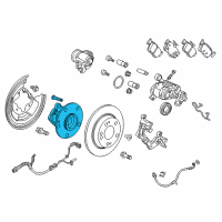 OEM 2020 Honda Civic Bearing Assembly, Rear Hub U Diagram - 42200-TBA-A01