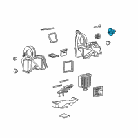 OEM 1998 Chevrolet Express 3500 Blower Motor Diagram - 89019113