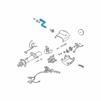 OEM 2005 GMC Sierra 1500 HD Shift Lever Diagram - 19418025